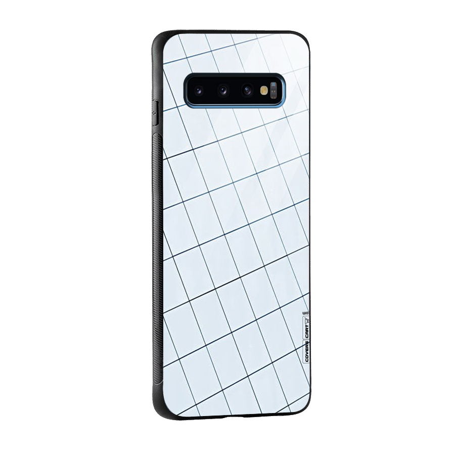 Glass Square Wall Glass Back Case for Galaxy S10