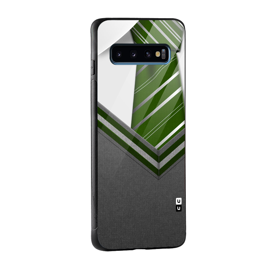 Grey Sweater Glass Back Case for Galaxy S10