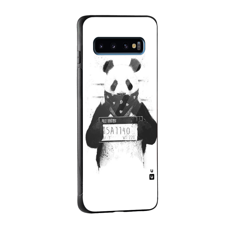 Guilty Panda Glass Back Case for Galaxy S10