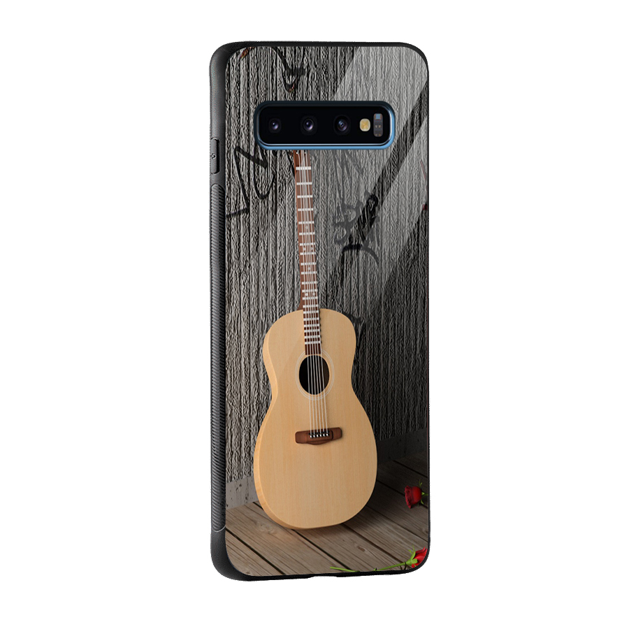 Guitar Classic Glass Back Case for Galaxy S10
