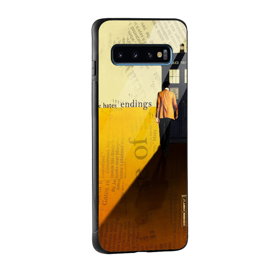 Hates Endings Glass Back Case for Galaxy S10