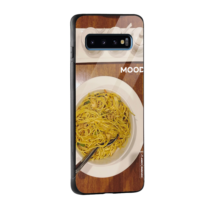 Hogging Mood Glass Back Case for Galaxy S10