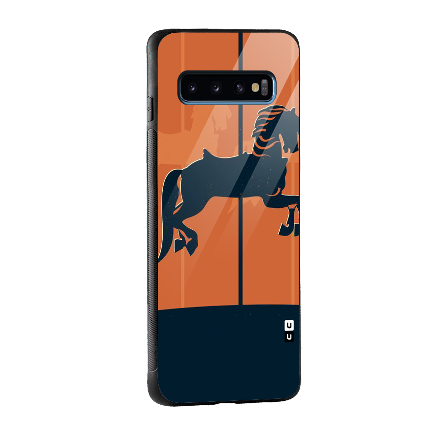 Horse Glass Back Case for Galaxy S10