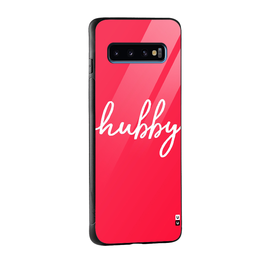 Hubby Glass Back Case for Galaxy S10