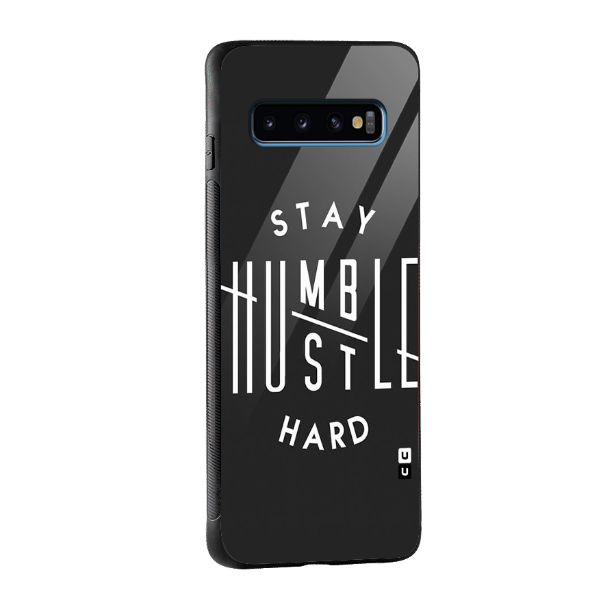 Hustle Hard Glass Back Case for Galaxy S10