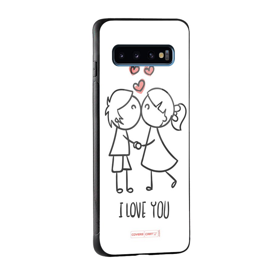I Love You Glass Back Case for Galaxy S10