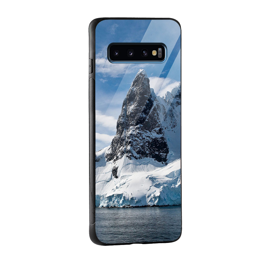 Ice Mountains Glass Back Case for Galaxy S10