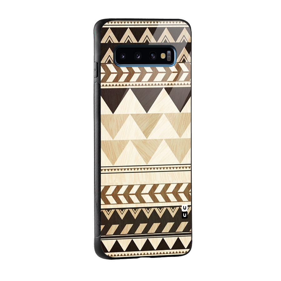 Indie Pattern Work Glass Back Case for Galaxy S10