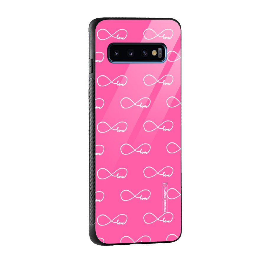 Infinity Love Glass Back Case for Galaxy S10