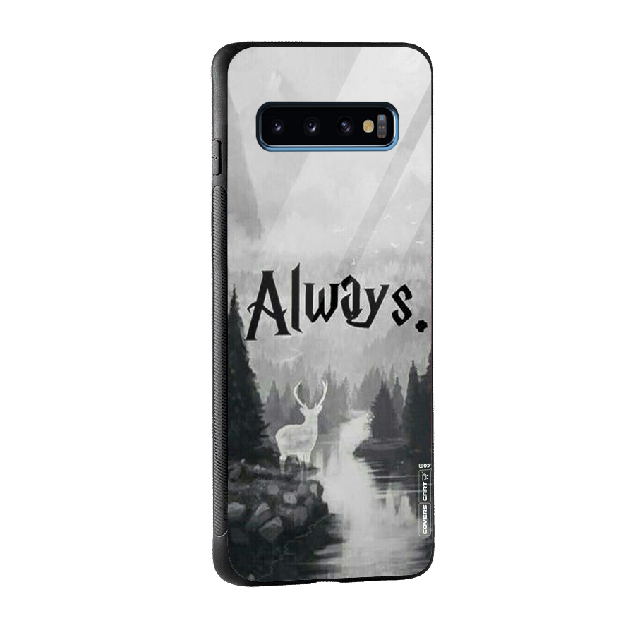 Invisible Deer Glass Back Case for Galaxy S10