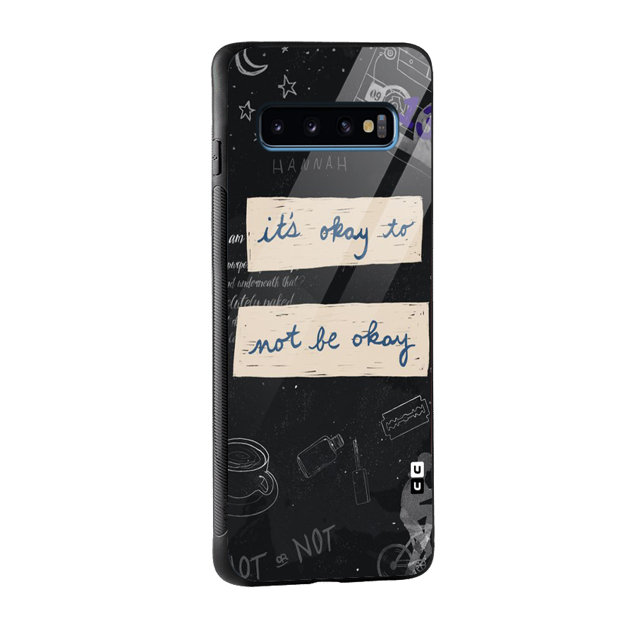 Its Okay Glass Back Case for Galaxy S10