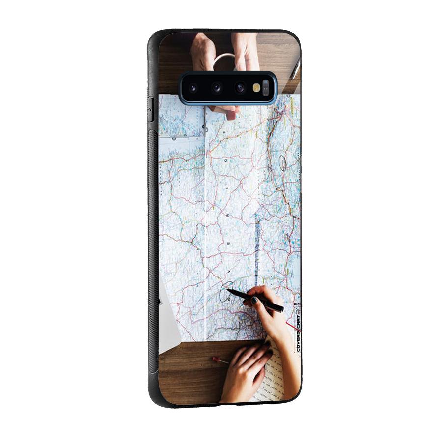 Just Travel Glass Back Case for Galaxy S10