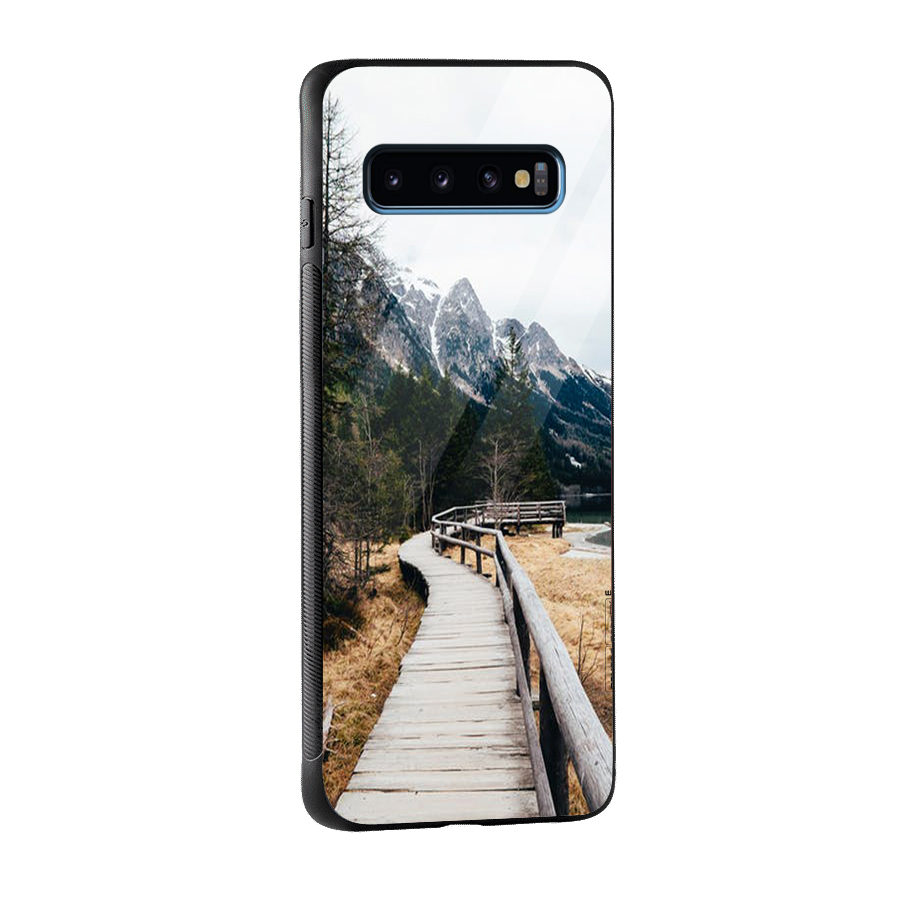 Just Wander Glass Back Case for Galaxy S10