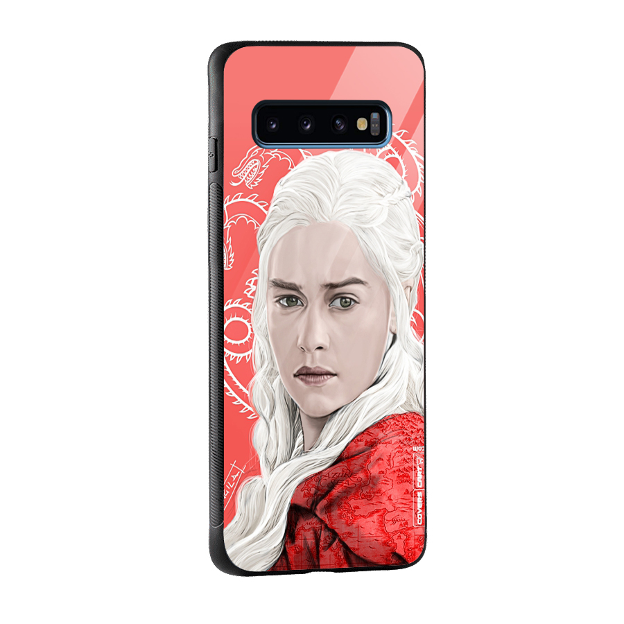 Khaleesi The Living Dragon Glass Back Case for Galaxy S10