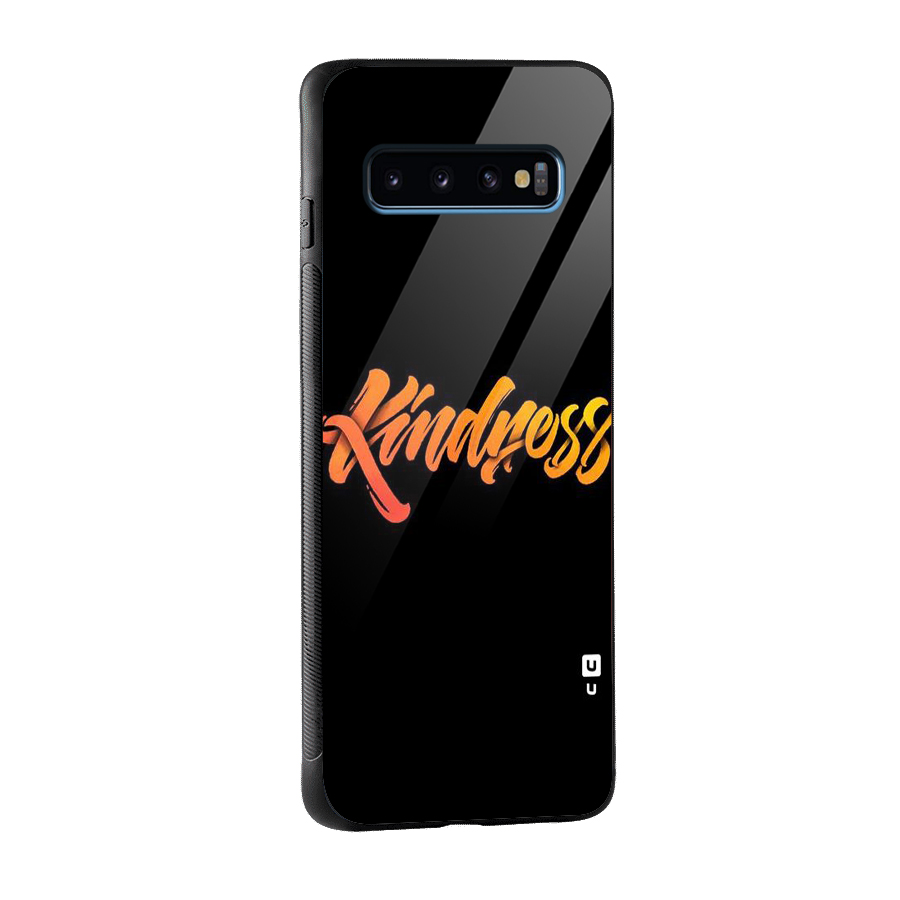 Kindness Glass Back Case for Galaxy S10