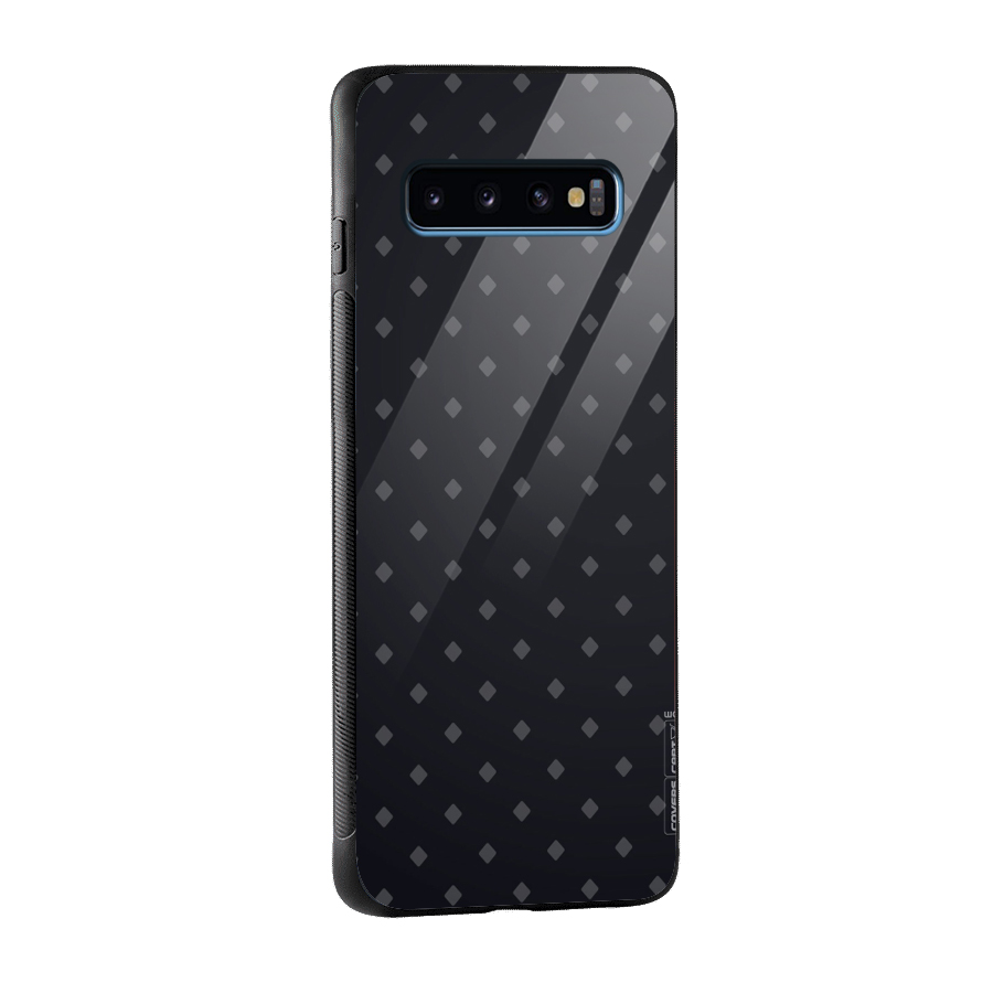 Lavish Diamond Pattern Glass Back Case for Galaxy S10