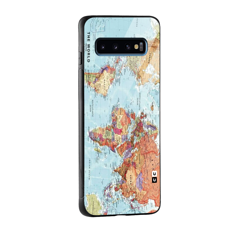 Lets Travel The World Glass Back Case for Galaxy S10