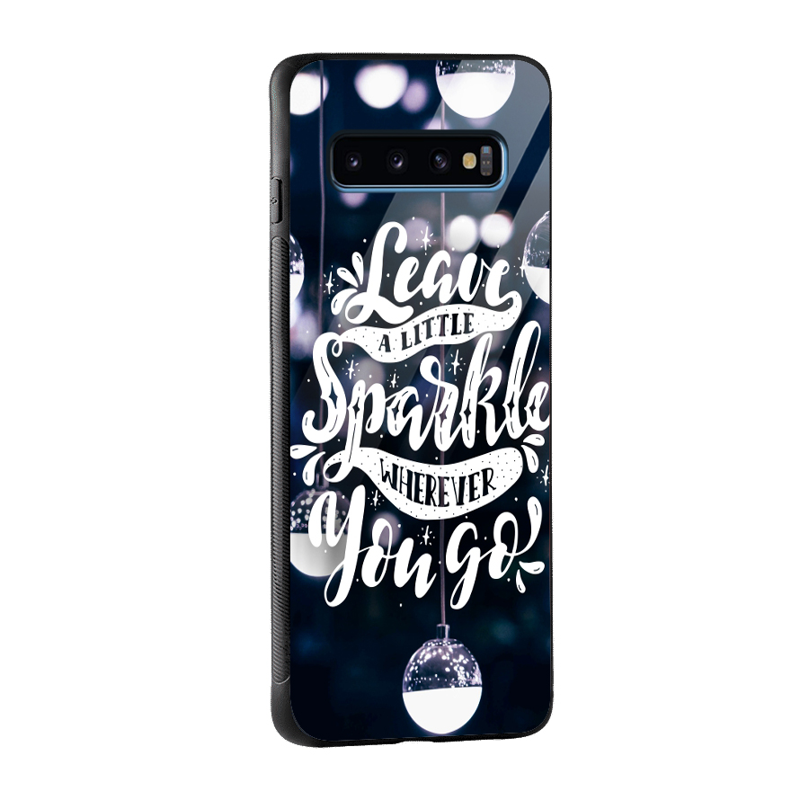 Little Spark Glass Back Case for Galaxy S10