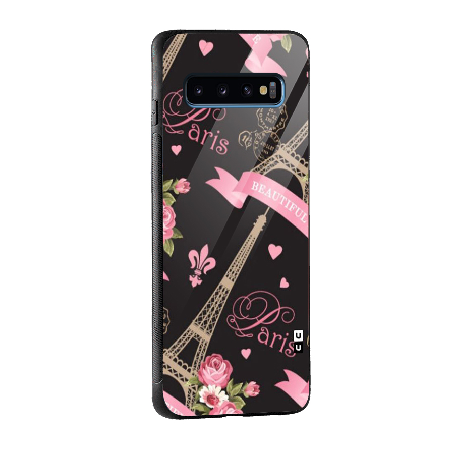 Love Tower Glass Back Case for Galaxy S10