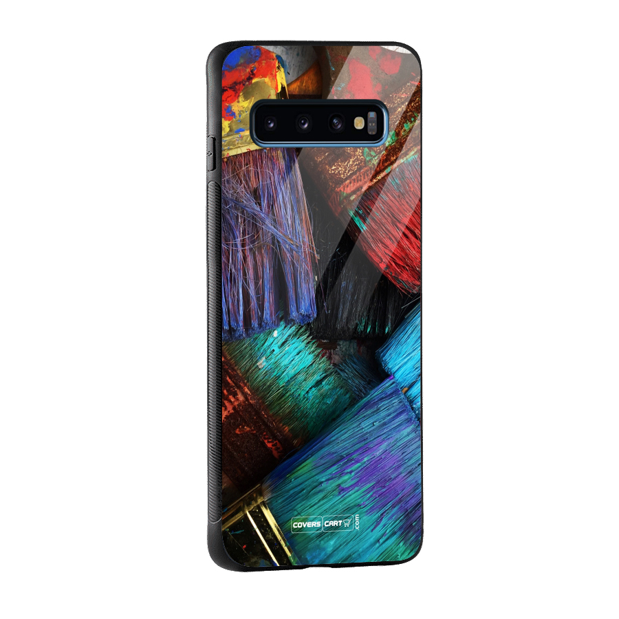 Magic Brushes Glass Back Case for Galaxy S10