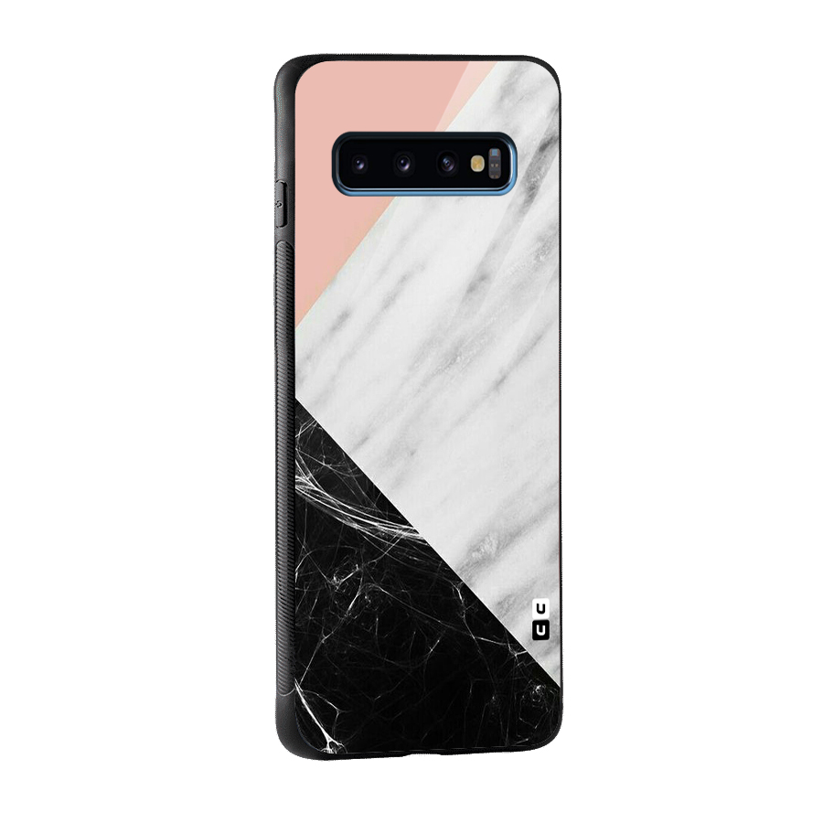 Marble Cuts Glass Back Case for Galaxy S10
