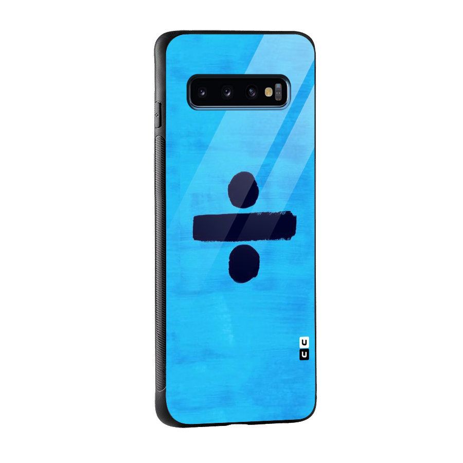 Math And Blue Glass Back Case for Galaxy S10