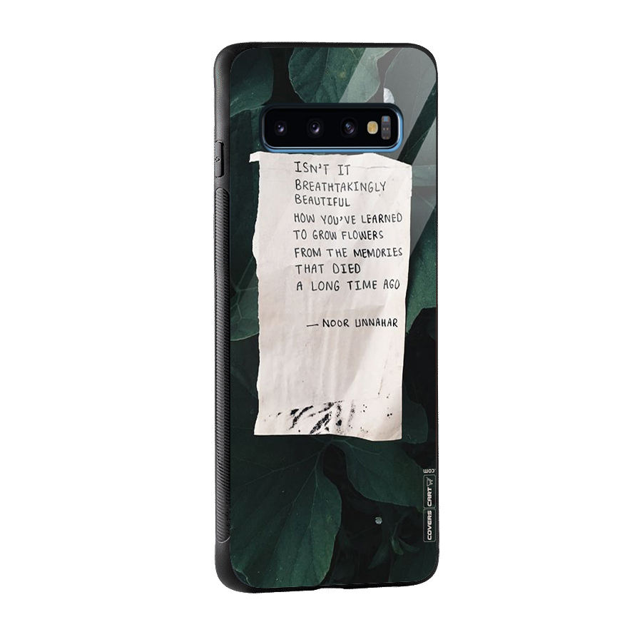 Memories Glass Back Case for Galaxy S10