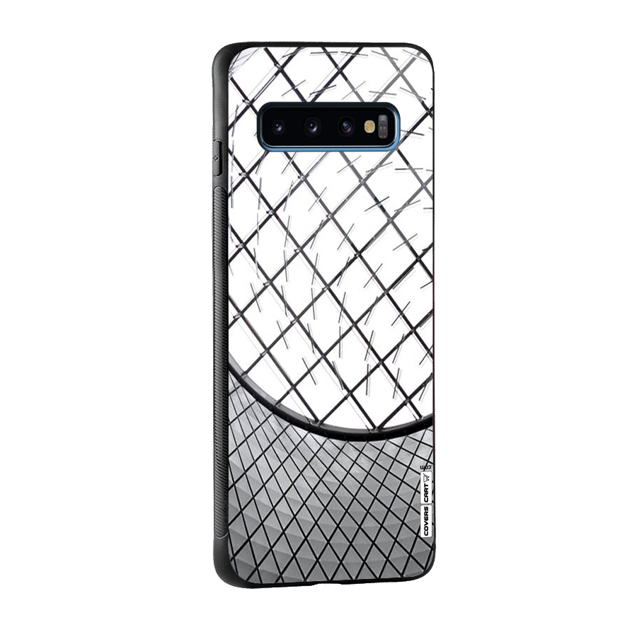 Modern Abstract Pattern Glass Back Case for Galaxy S10