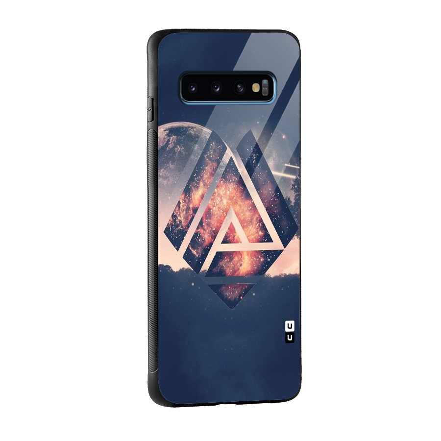 Moon Abstract Glass Back Case for Galaxy S10