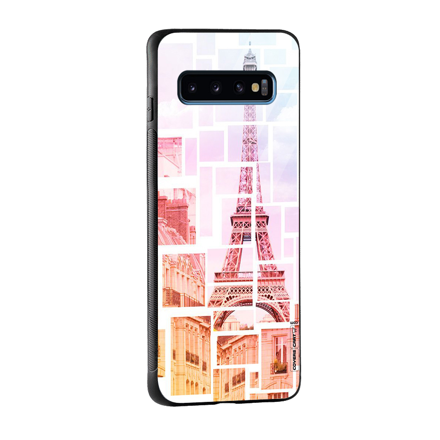 Mosiac City Glass Back Case for Galaxy S10