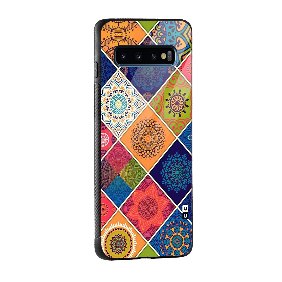Multi Designs Glass Back Case for Galaxy S10