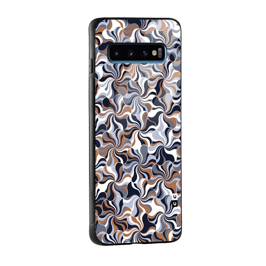 Multicolor Swirls Glass Back Case for Galaxy S10