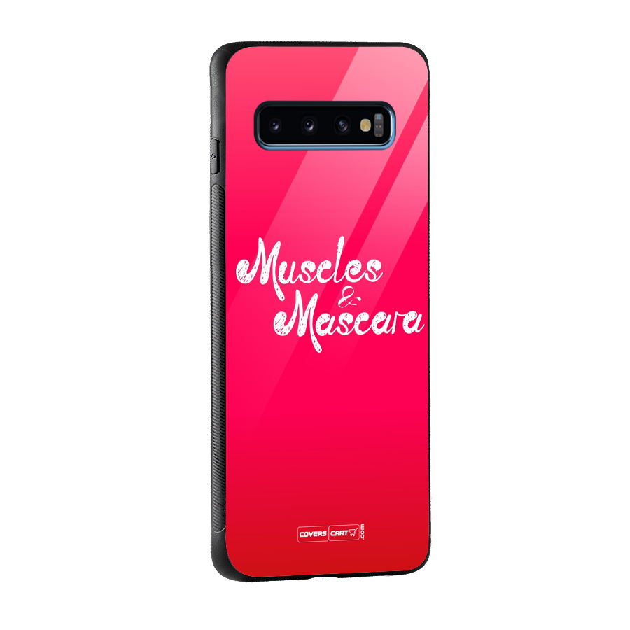 Muscles and Mascara Glass Back Case for Galaxy S10