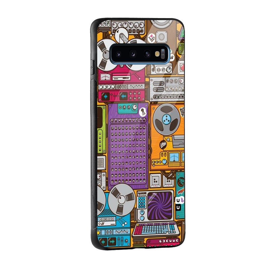 Music Decks Glass Back Case for Galaxy S10