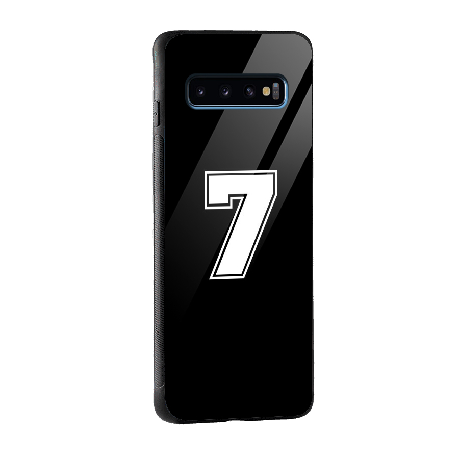 Number 7 Glass Back Case for Galaxy S10