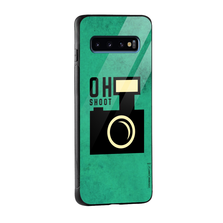 Oh Shoot Glass Back Case for Galaxy S10