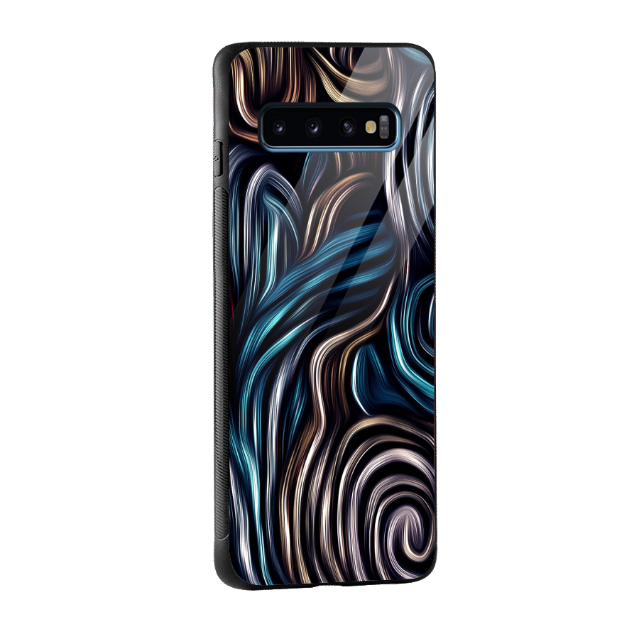 Oil Paint Artwork Glass Back Case for Galaxy S10