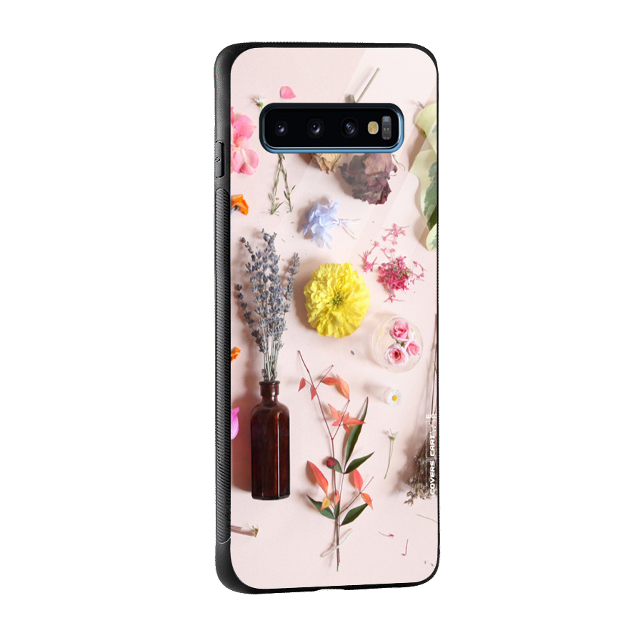 Old Petals Glass Back Case for Galaxy S10