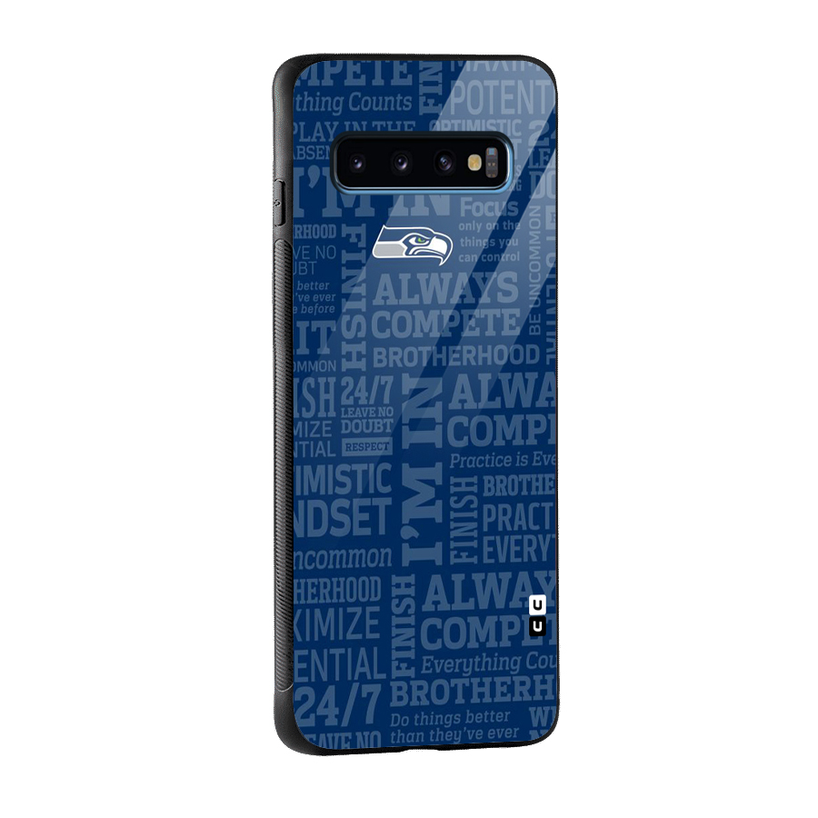 Optimistic Blue Glass Back Case for Galaxy S10