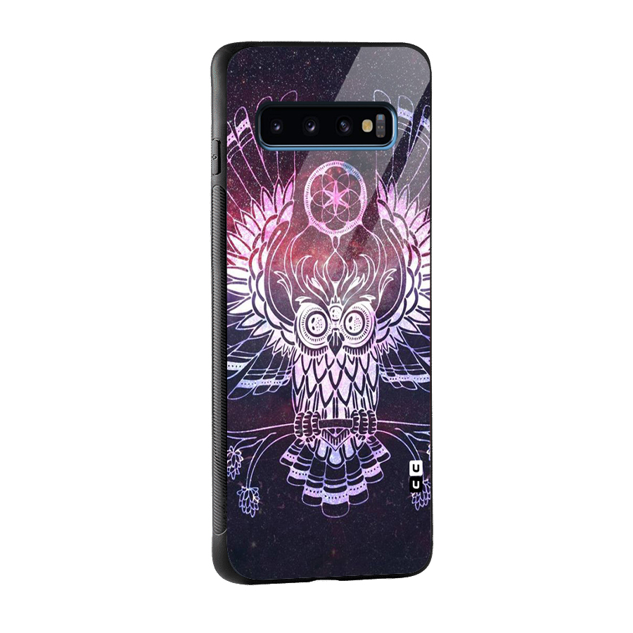 Owl Quirk Swag Glass Back Case for Galaxy S10