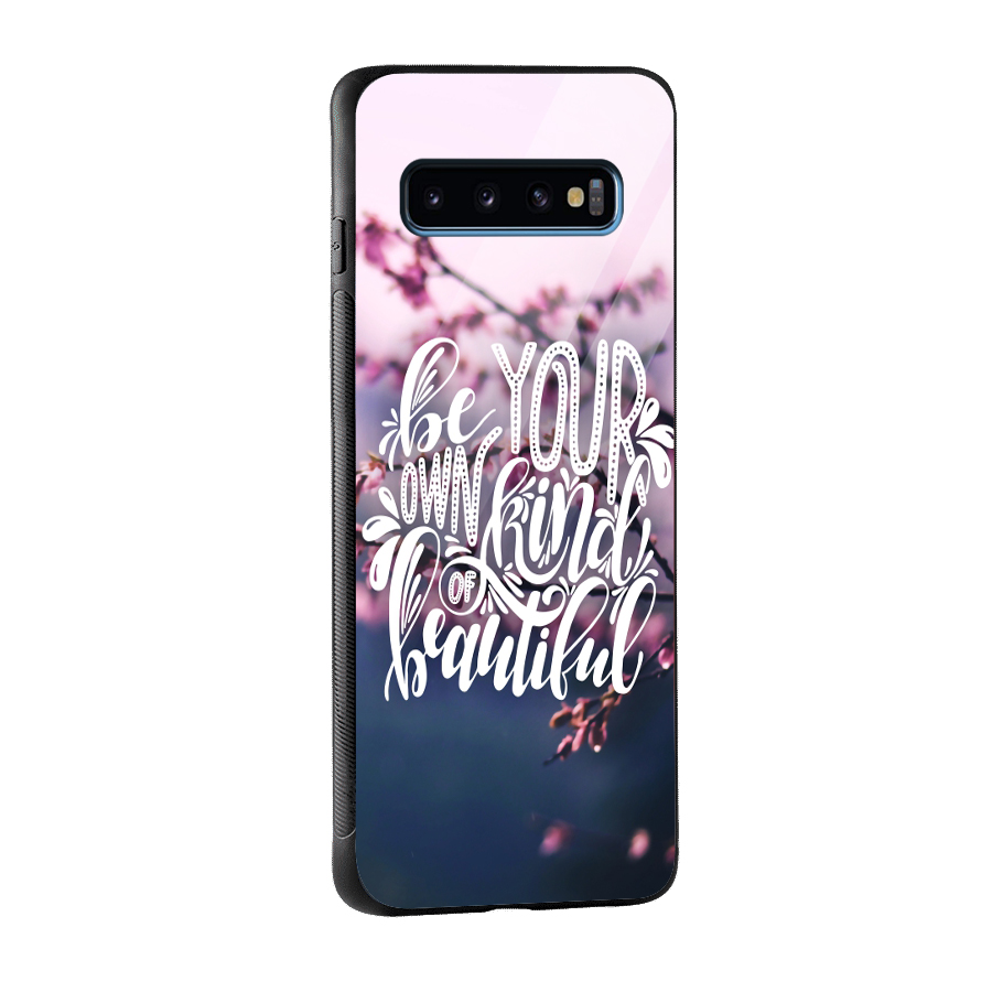 Own Kind of Beautiful Glass Back Case for Galaxy S10