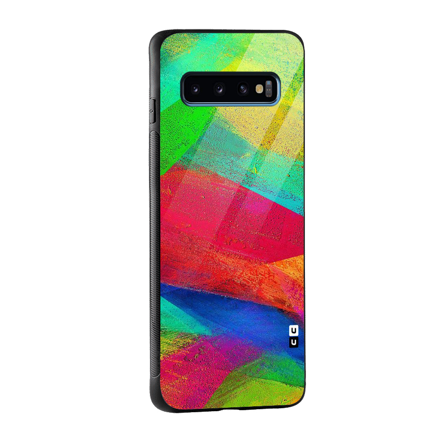 Paint Art Pattern Glass Back Case for Galaxy S10