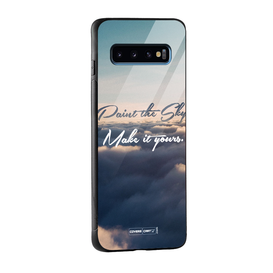 Paint the Sky Glass Back Case for Galaxy S10
