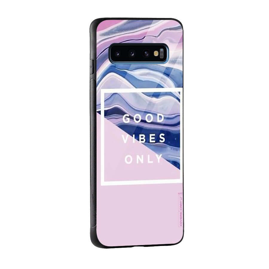Pastel Color Vibes Glass Back Case for Galaxy S10