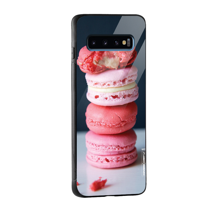 Pastel Macroons Glass Back Case for Galaxy S10
