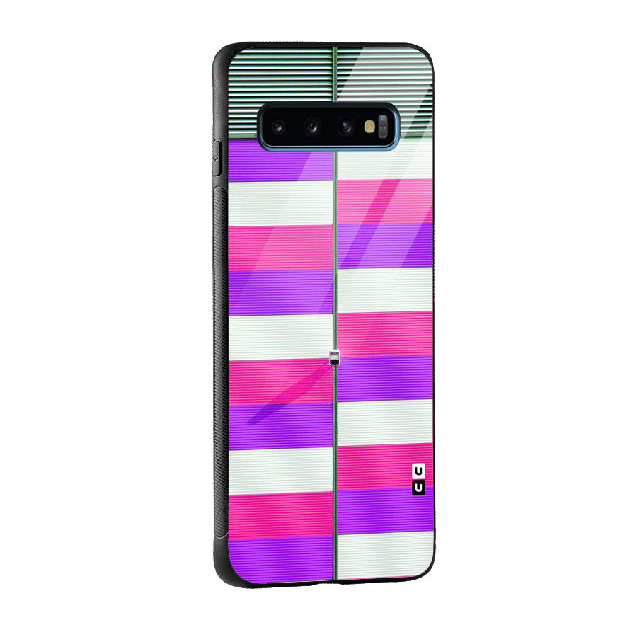Patterns City Glass Back Case for Galaxy S10