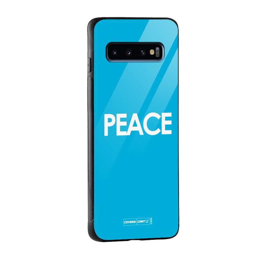 Peace Glass Back Case for Galaxy S10