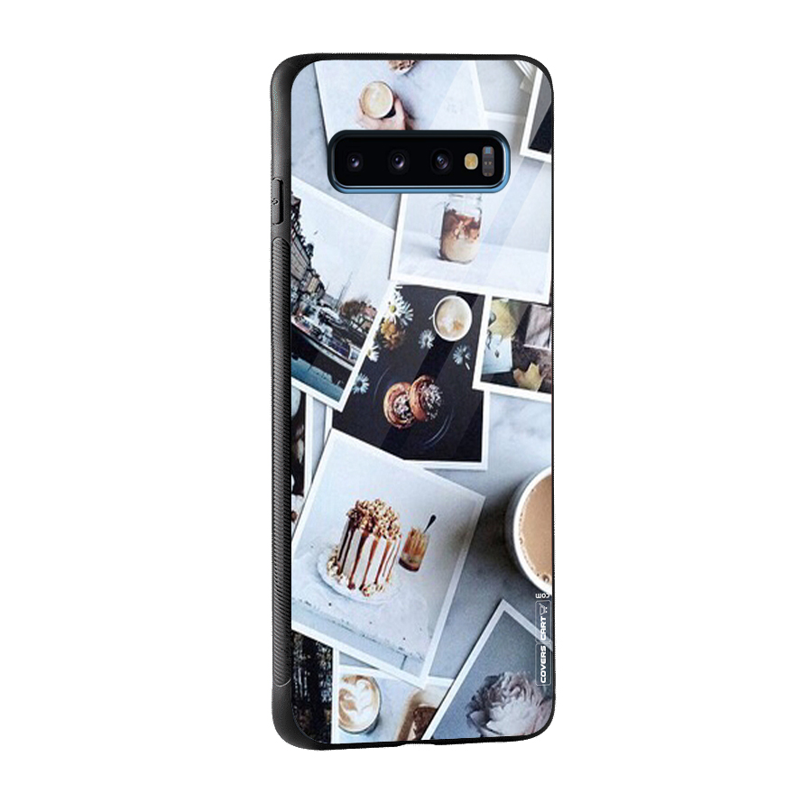 Pictures Coffee Glass Back Case for Galaxy S10