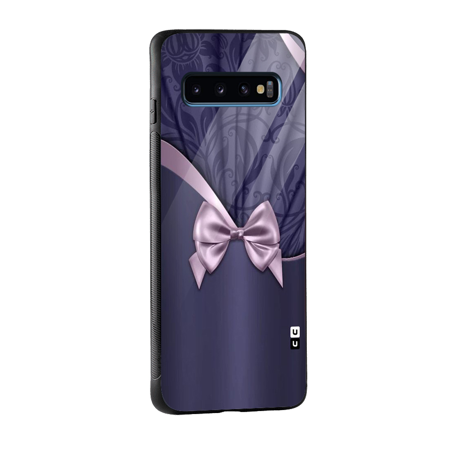 Pink Ribbon Glass Back Case for Galaxy S10