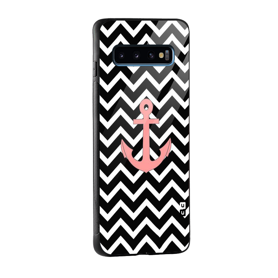Pink Sailor Glass Back Case for Galaxy S10